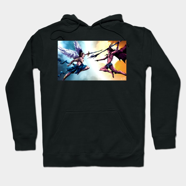 Angel Dandy versus Devil Dandy Hoodie by Tattooeddandyyy70